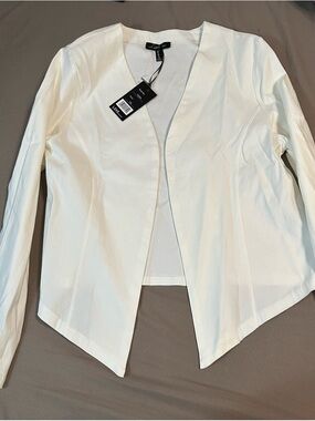 LOFT Cream Open-Front Women's Blazer Jacket